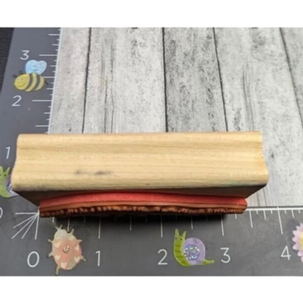 Rubber Stampede Grass Field Posh Impressions Rubber Stamp Wood #A119